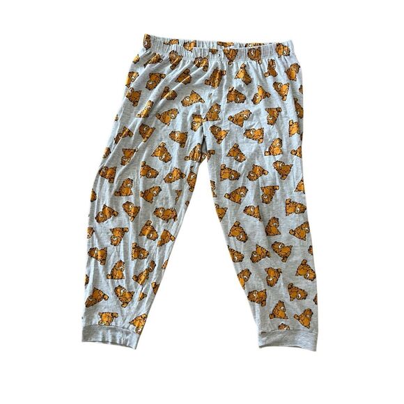OFFICIAL Garfield Pajama Pants Sleep/Lounge Gray Primark XL Women 14/16 - Picture 1 of 5